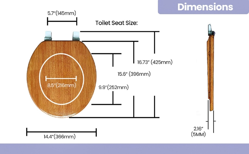 Marble Round Toilet Seat