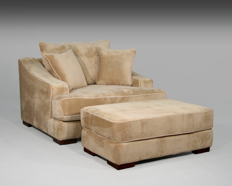 Marina 60'' Wide Chair And A Half and Ottoman