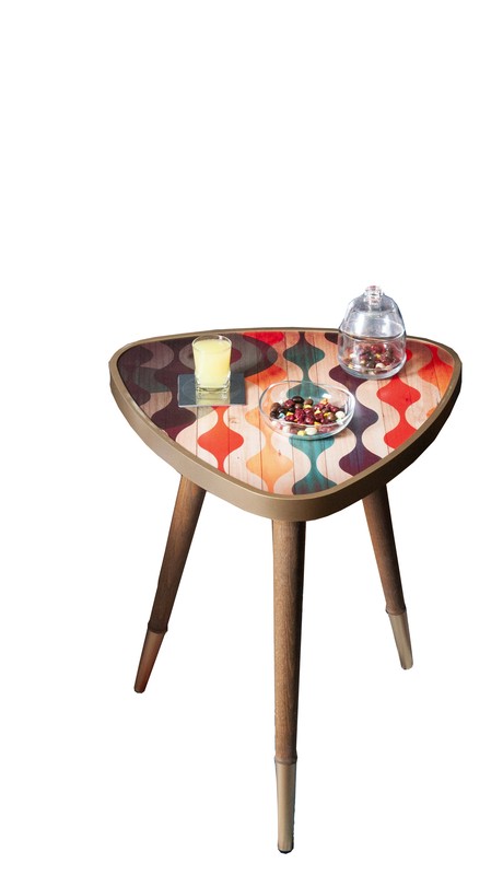 Mcadoo 22'' Tall 3 Legs End Table