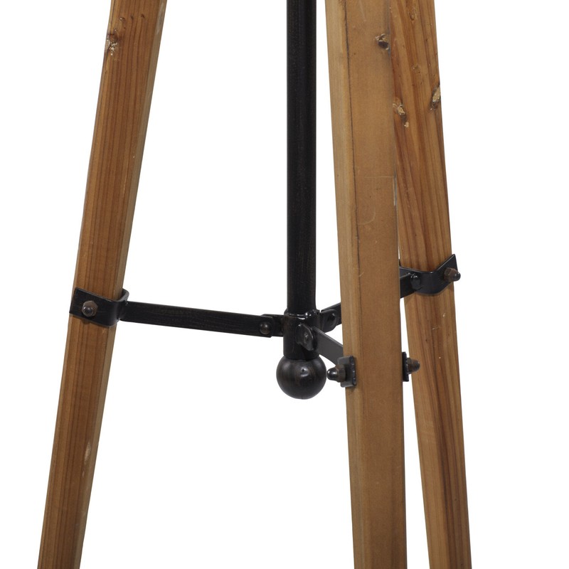 Metal and Wood Tripod 62" Floor Clock