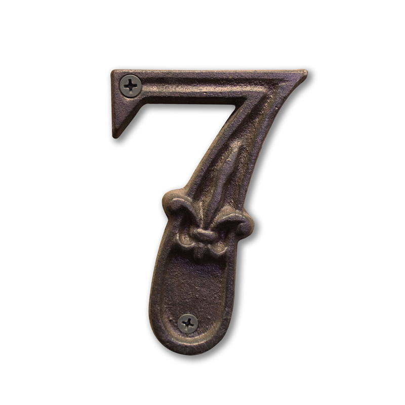 Metal Surface Mount House Number