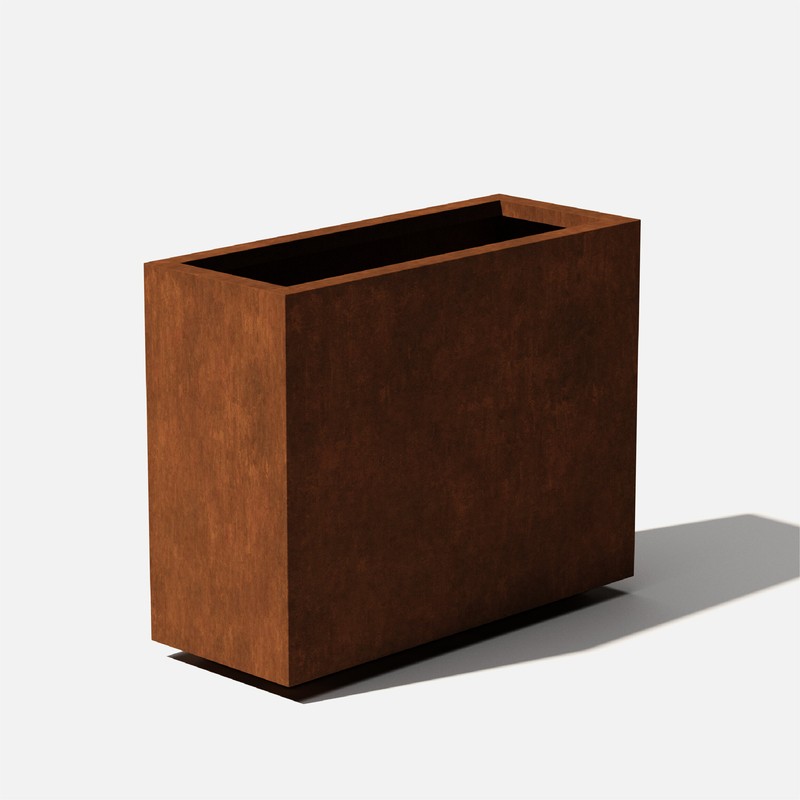 Metallic Series 1 - Piece Weathered Steel Planter Box