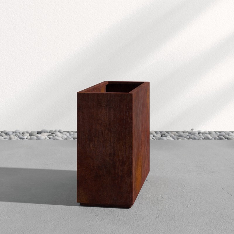Metallic Series 1 - Piece Weathered Steel Planter Box