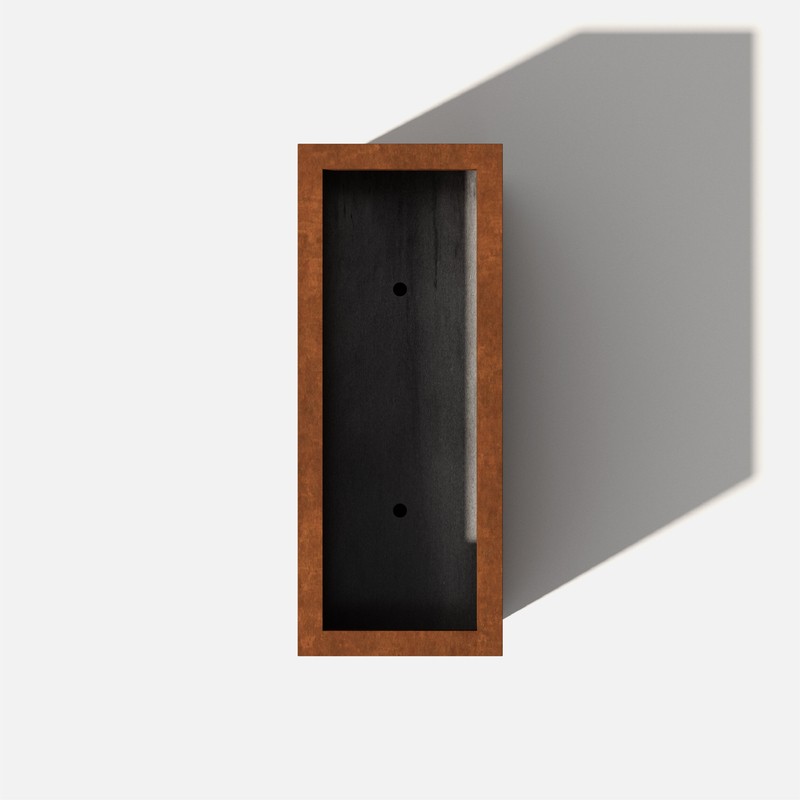 Metallic Series 1 - Piece Weathered Steel Planter Box