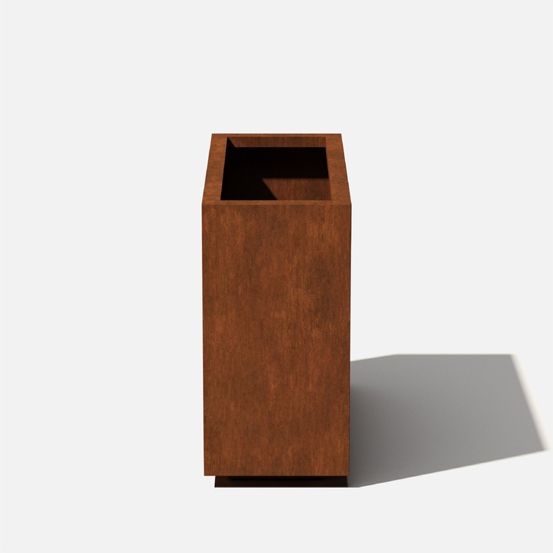 Metallic Series 1 - Piece Weathered Steel Planter Box