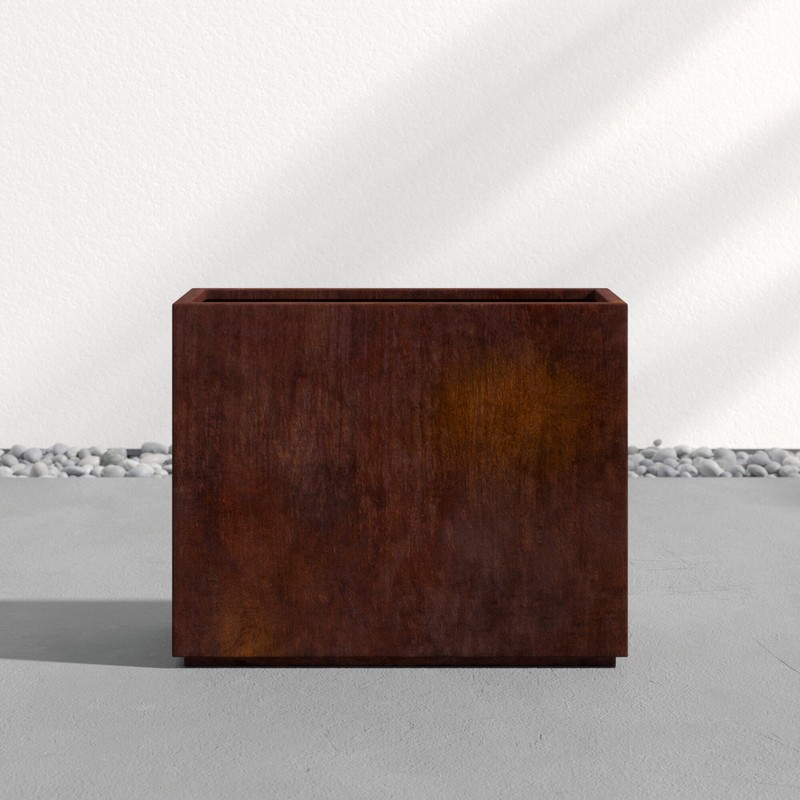 Metallic Series 1 - Piece Weathered Steel Planter Box