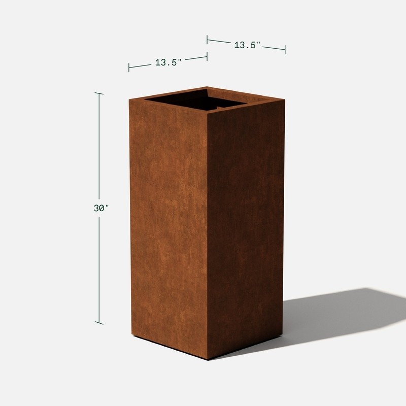 Metallic Series Corten Steel Pot Planter
