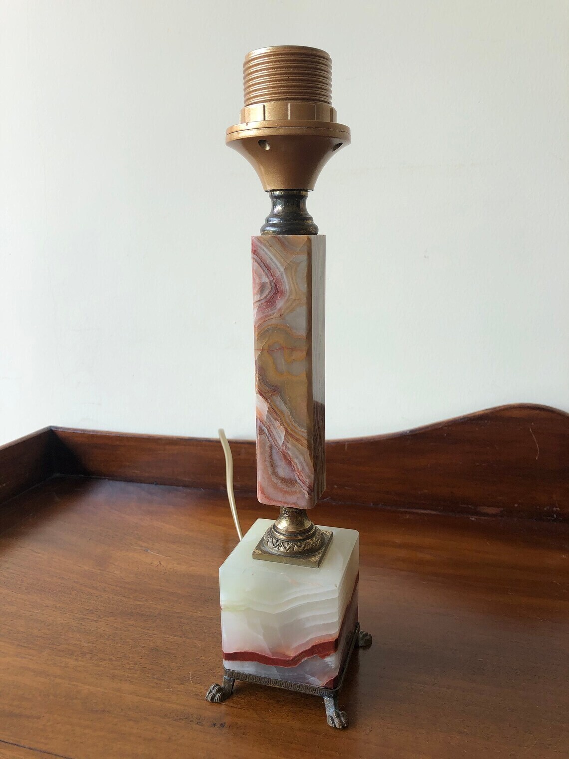 Mid Century Antique Mable Lamp Base
