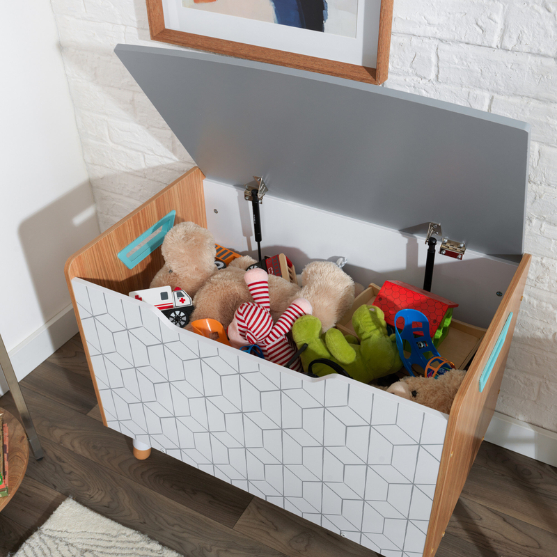Mid-Century Toy Storage Bench