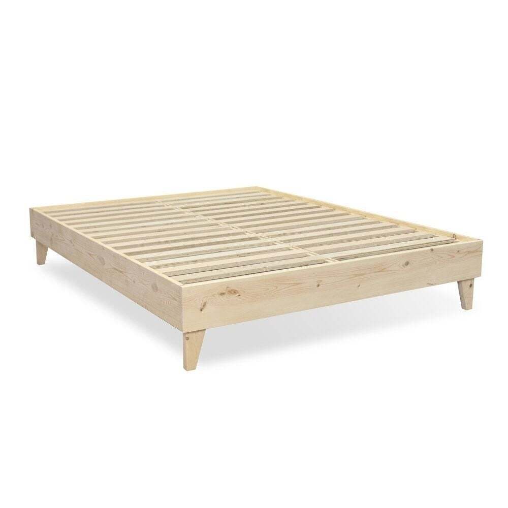 Minimalist low king size bed frame