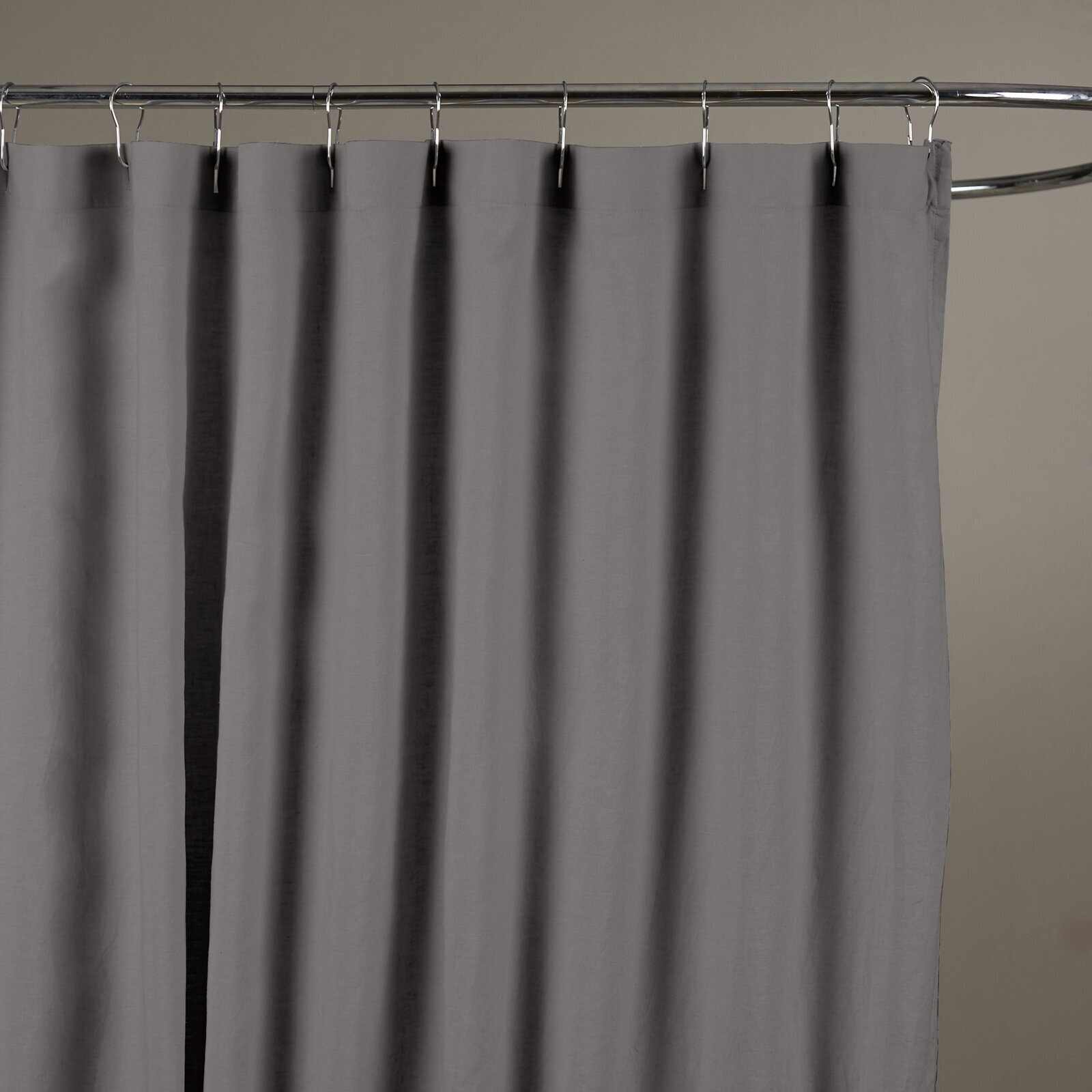 Minimalist Shower Curtain in Solid Color