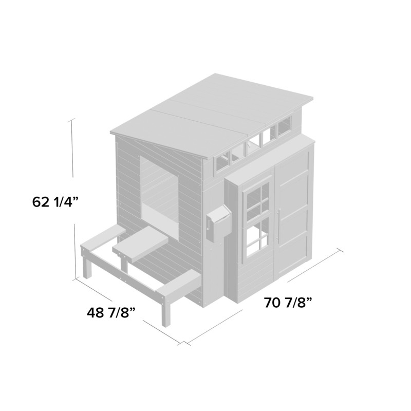 Modern 70.9' x 48.9' Outdoor Playhouse