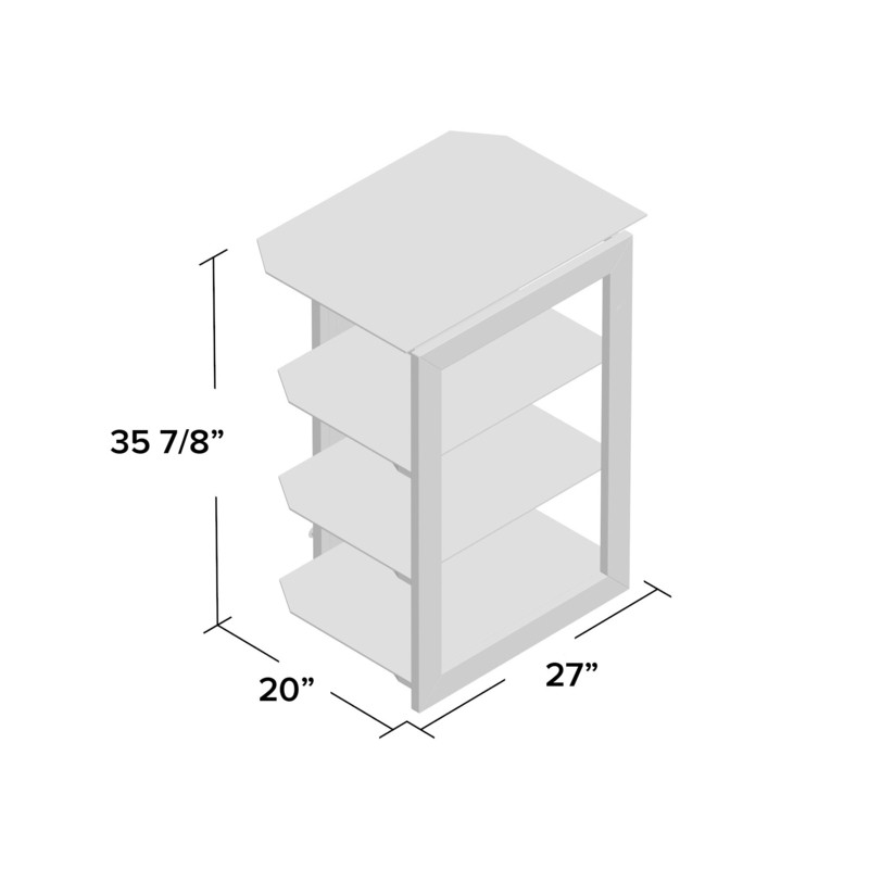 Modern & Contemporary Wood Audio Rack