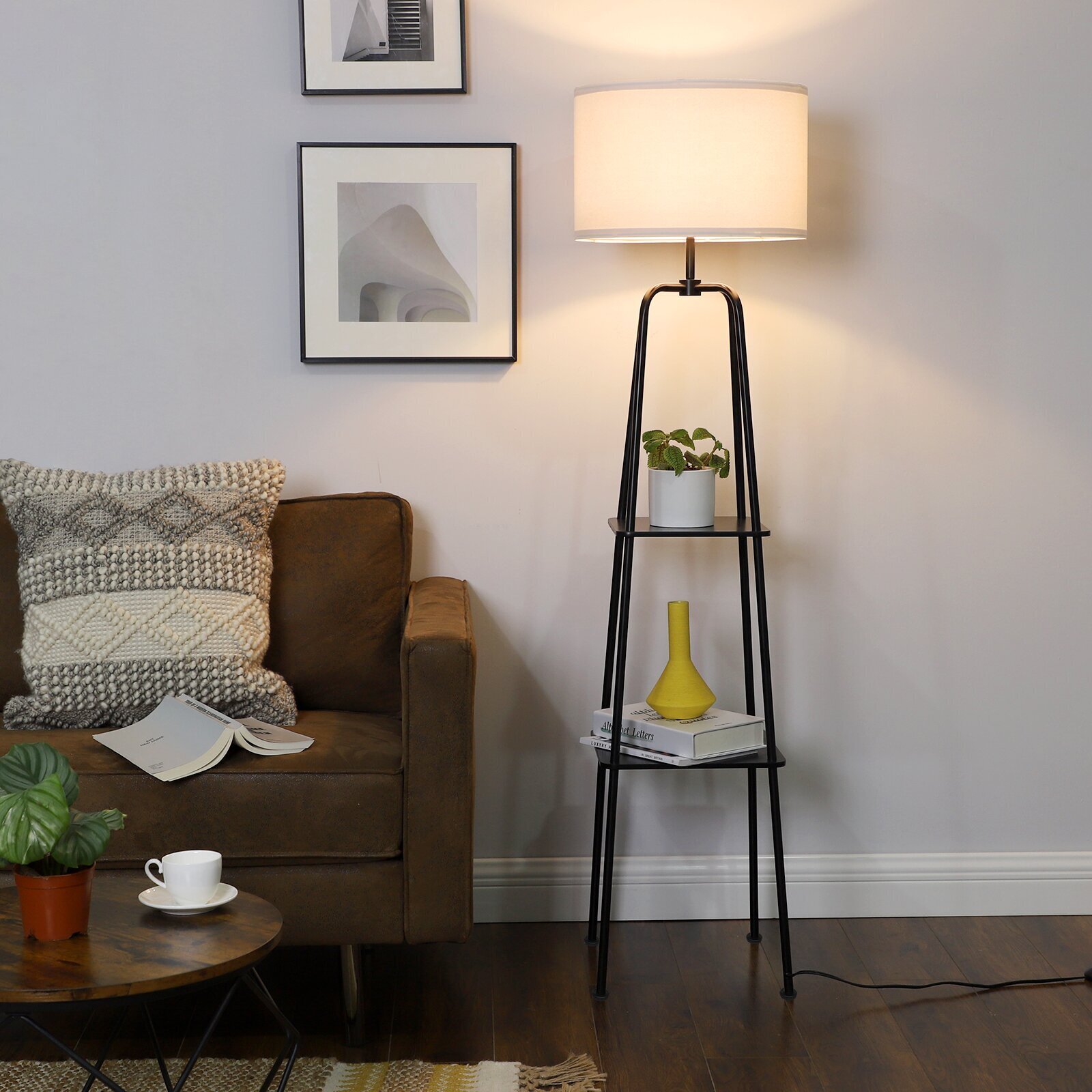 Modern Lamp with Shelves