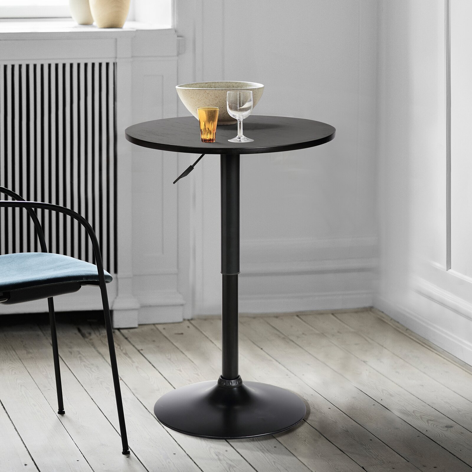 Modern Style Black Tulip Counter Height Table