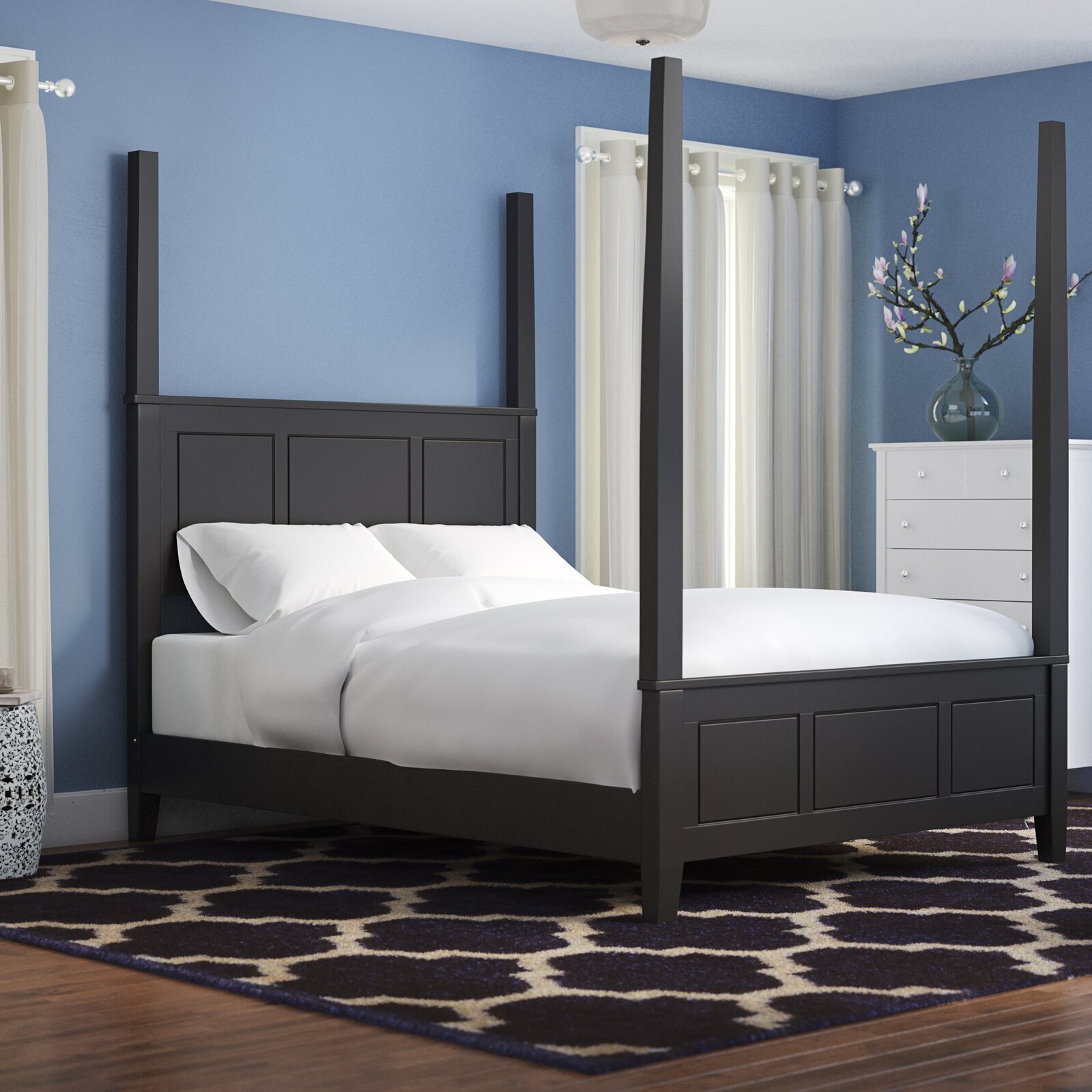 Modern Traditional Four Poster Bed