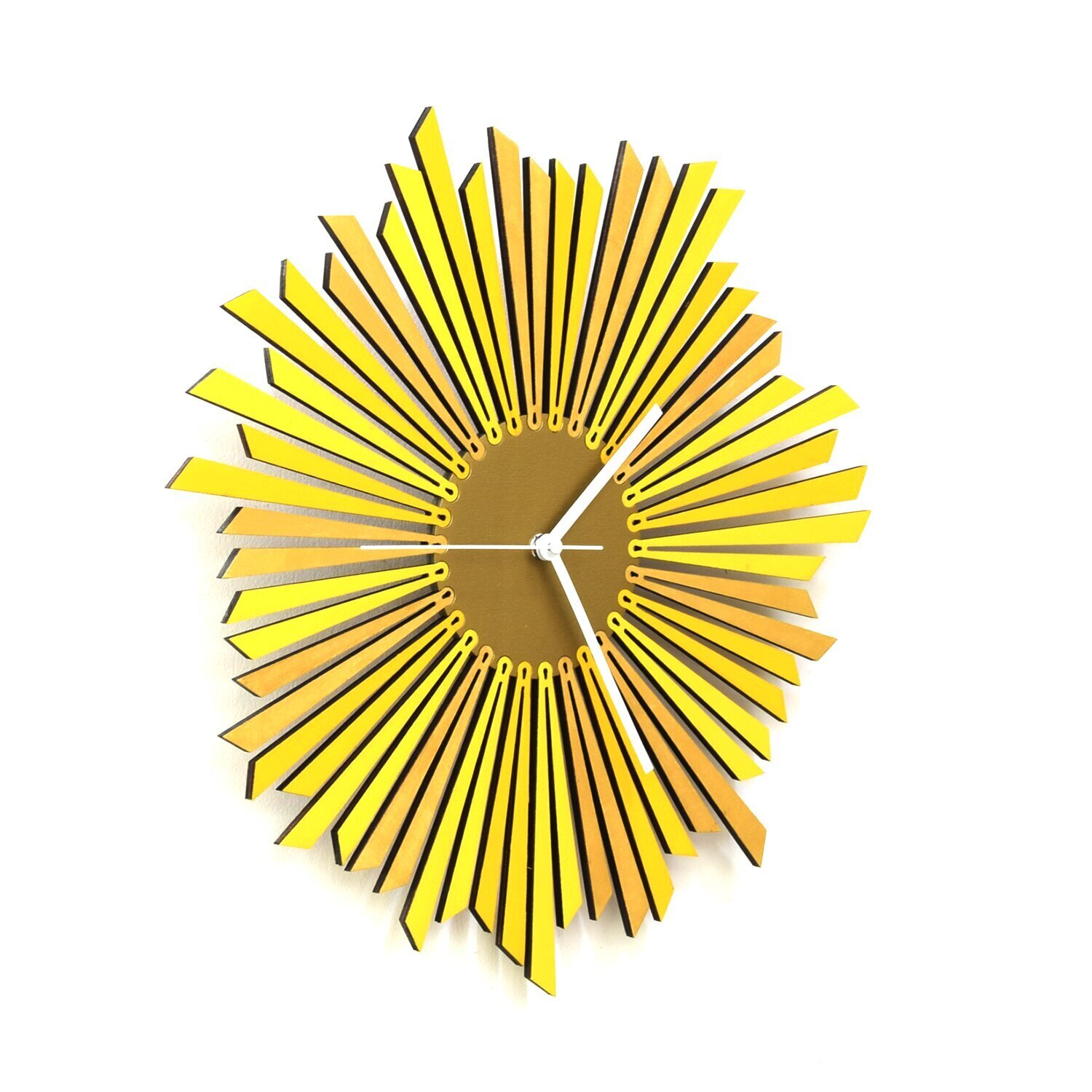 Modern Yellow Dial Wall Clock 
