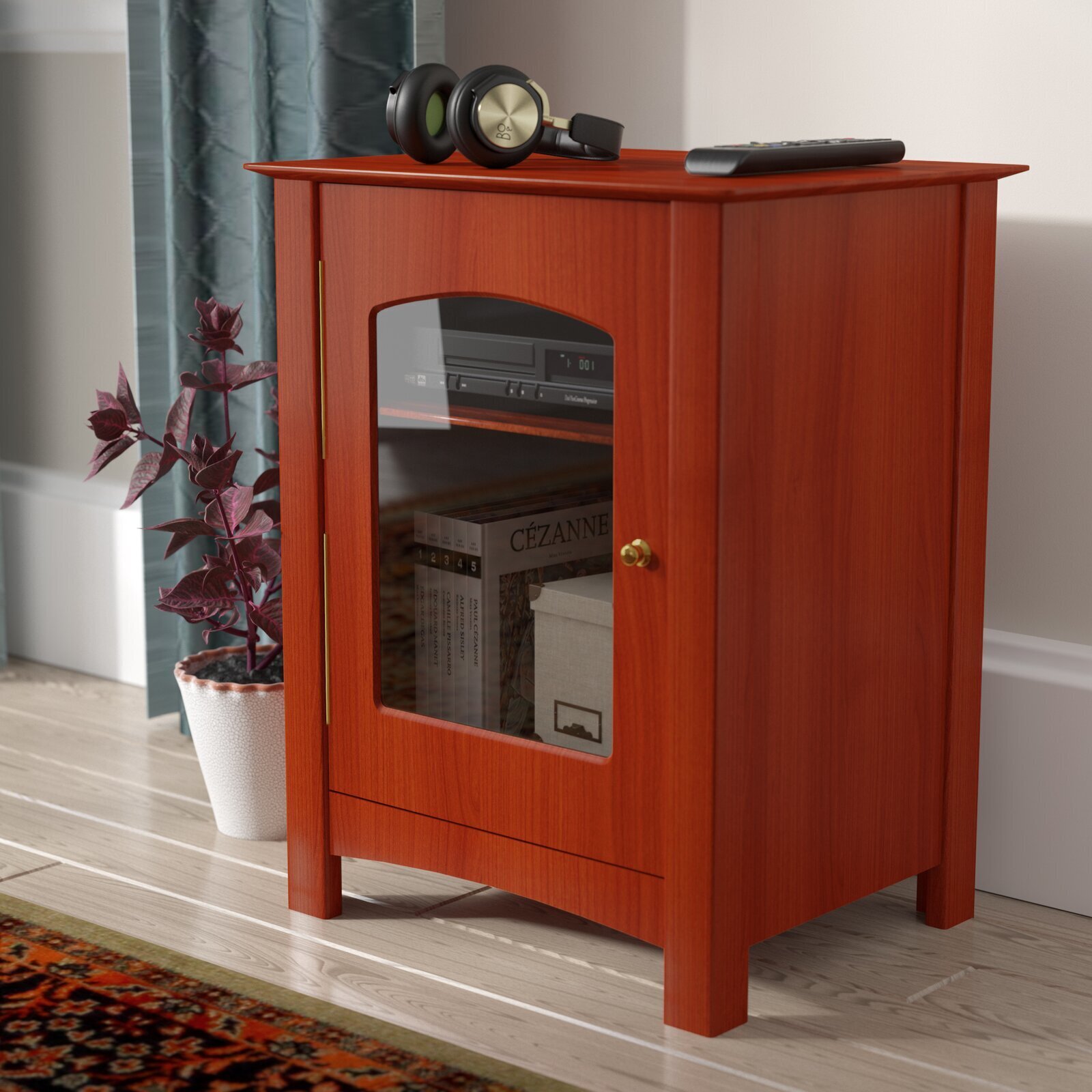 Modernistic Record Stereo Cabinet 