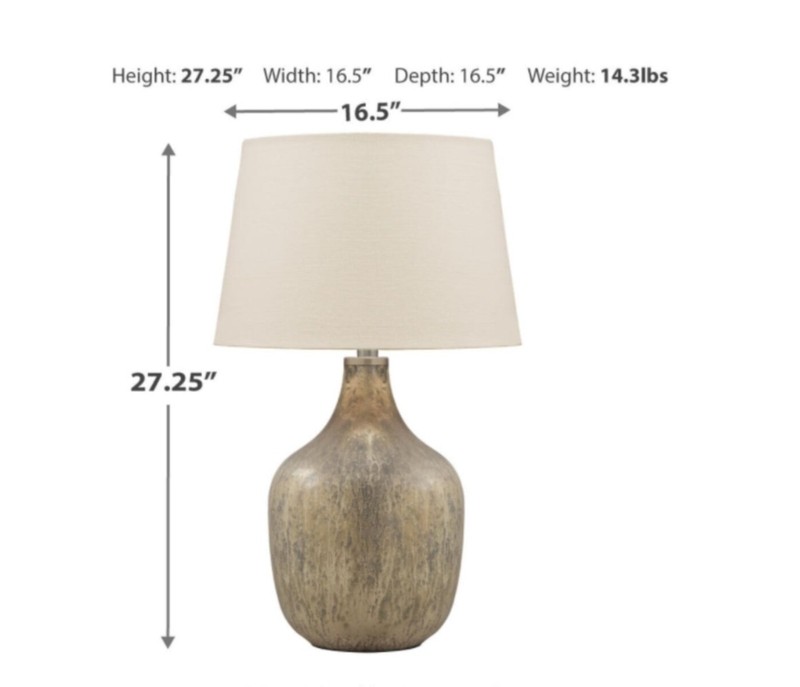 Monico 27.25" Gold Table Lamp