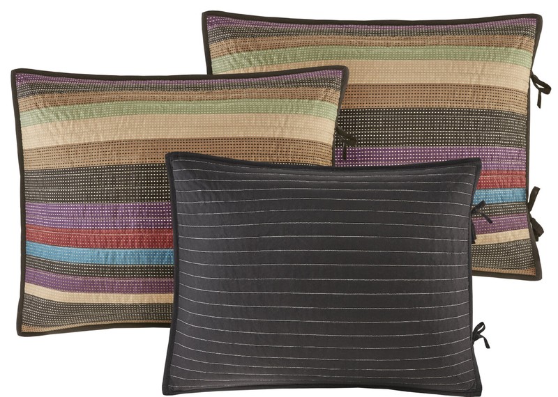 Mooresville Beige/Purple/Brown/Teal/Black Microfiber Reversible Eclectic 6 Piece Daybed Cover Set