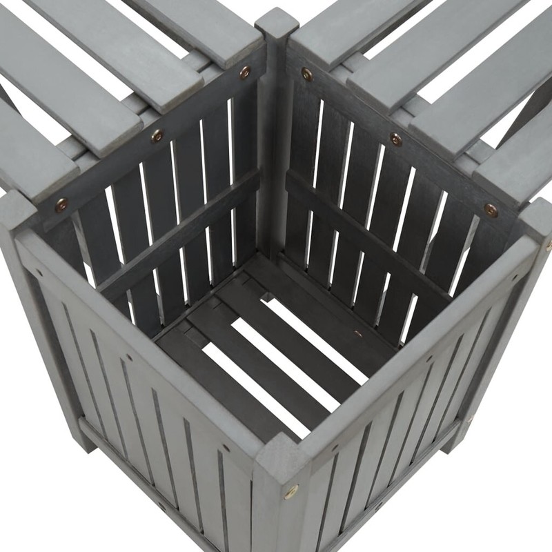 Mortenson Wooden Planter Bench