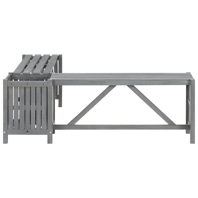 Mortenson Wooden Planter Bench