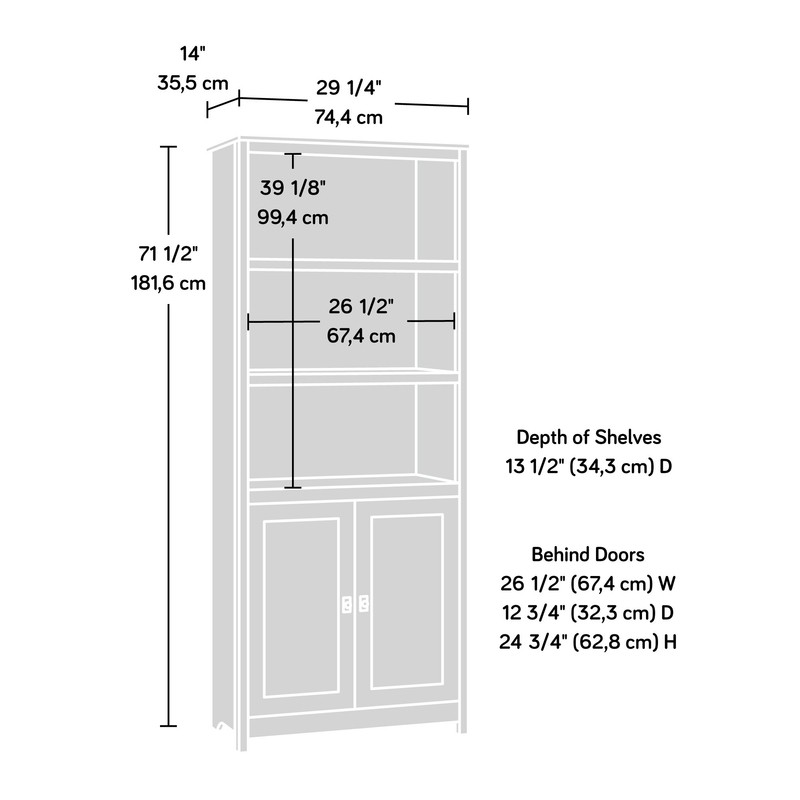 Myrasol 71.5'' H x 29.25'' W Standard Bookcase