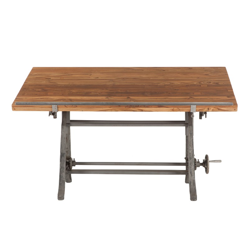 Napier Reclaimed Height Adjustable Drafting Table