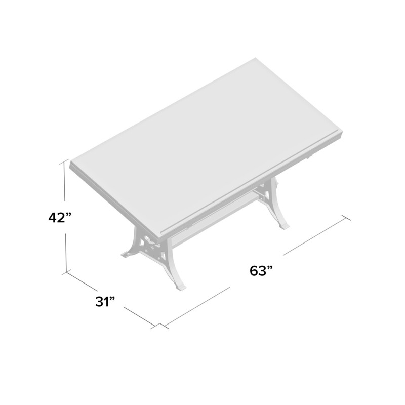 Napier Reclaimed Height Adjustable Drafting Table