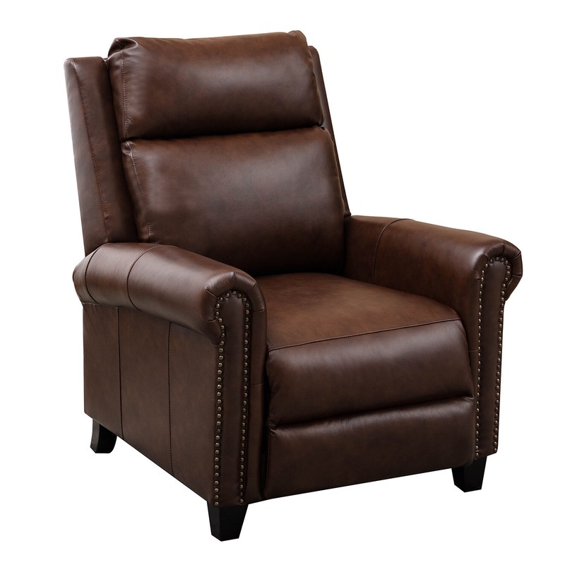 Natchez 33.5'' Wide Genuine Leather Manual Ergonomic Recliner