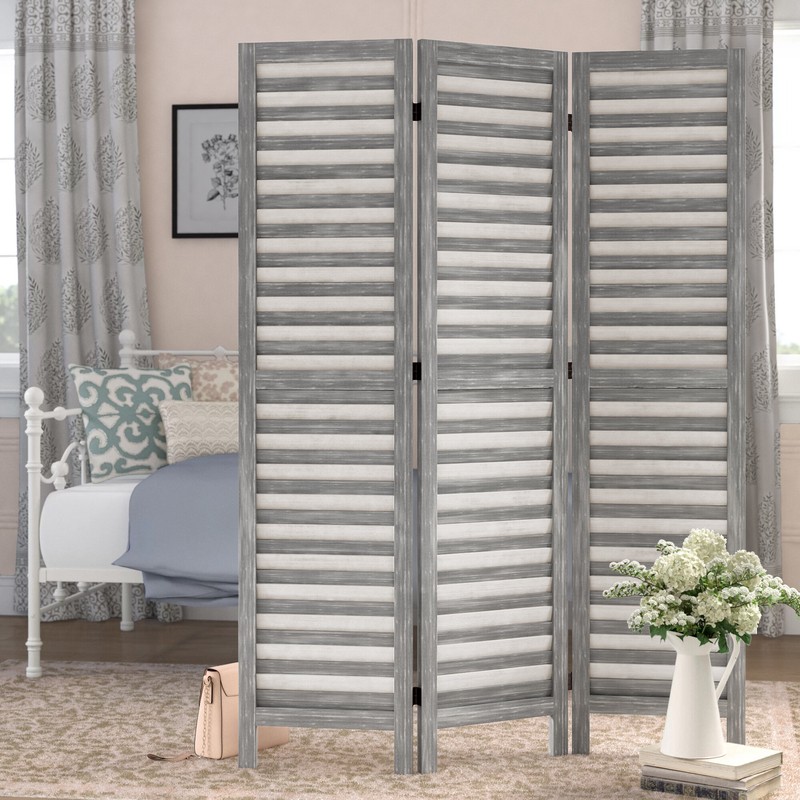 National City 50'' W x 70'' H 3 - Panel Wood Folding Room Divider