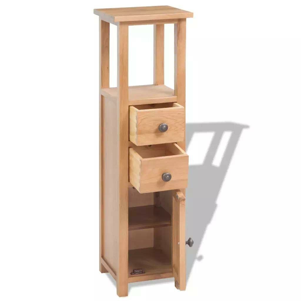 Natural Plant Stand With Drawer 