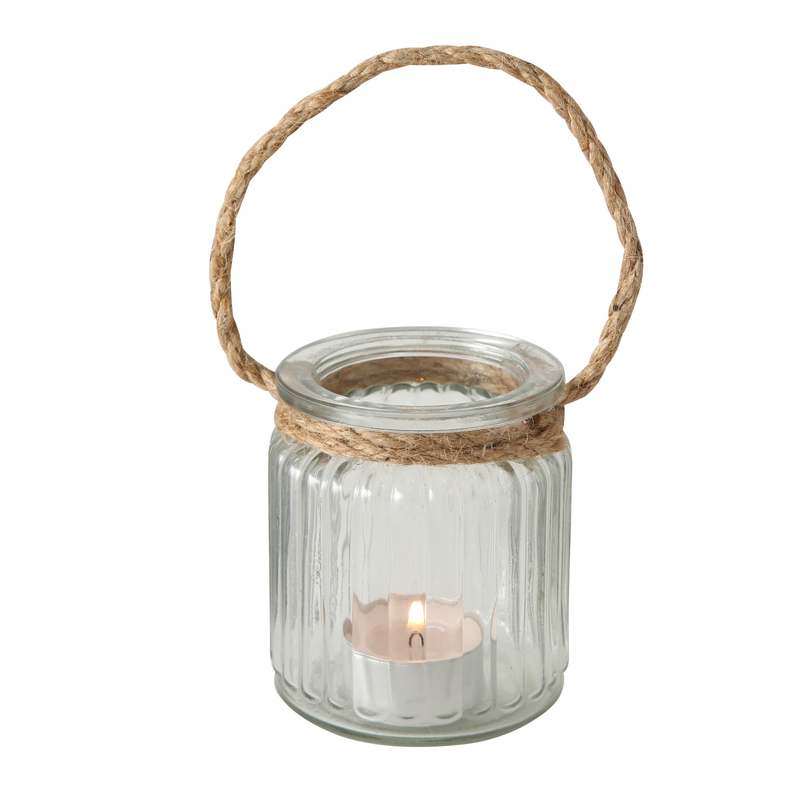 Nautical 5 Piece Glass Lantern Set