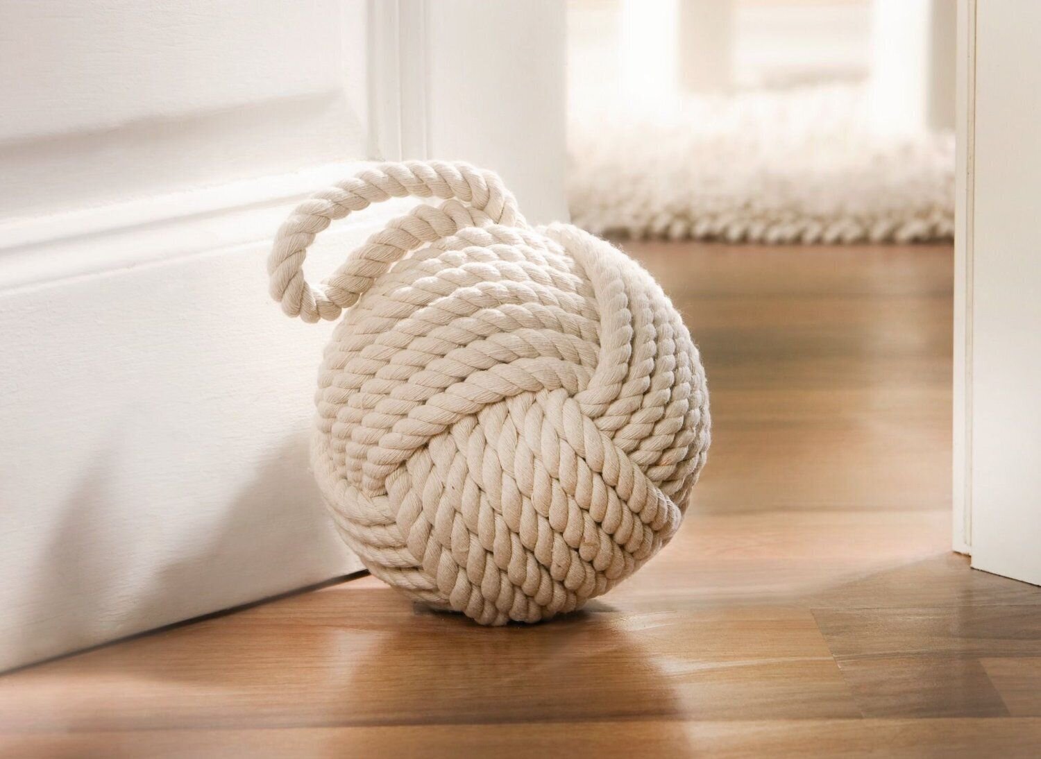Nautical Rope Knot Weighted Floor Stop