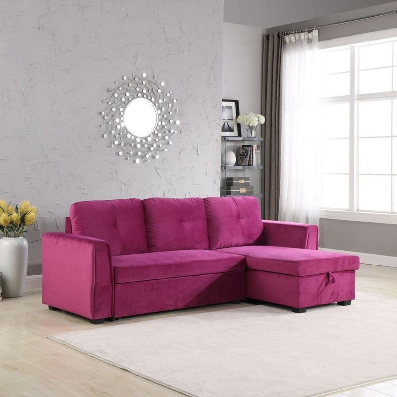 Nelda 91'' Velvet Round Arm Sleeper