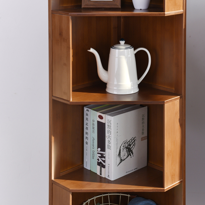 Nerbonne 71.5'' H x 12.8'' W Solid Wood Corner Bookcase