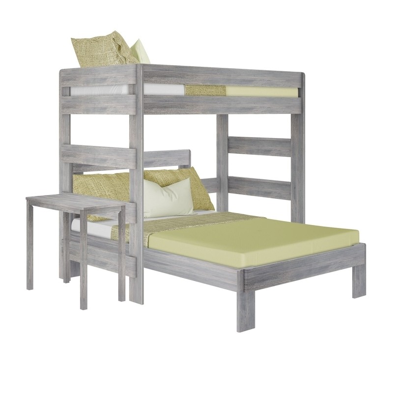 Nessa Solid Wood L-Shaped Bunk Beds with Built-in-Desk by Sand & Stable™ Baby & Kids