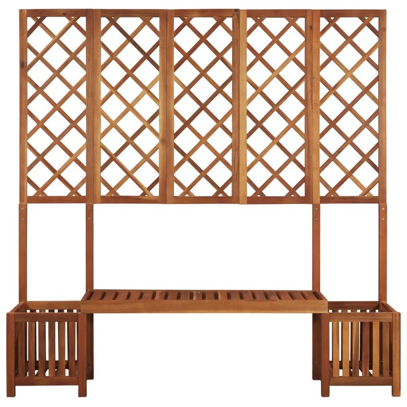 Newbury Wooden Planter Bench
