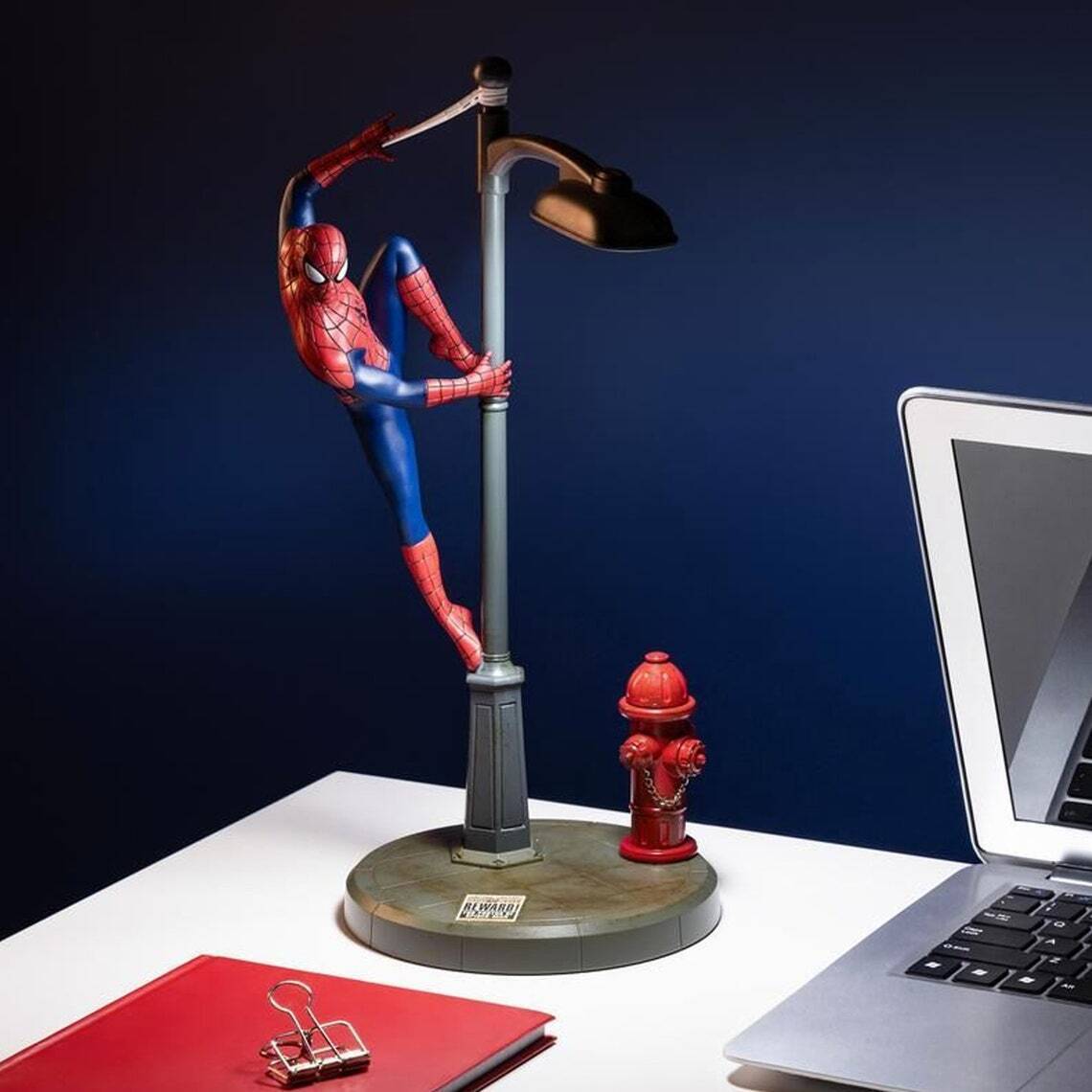 Novelty Spiderman on a Lamp Post 