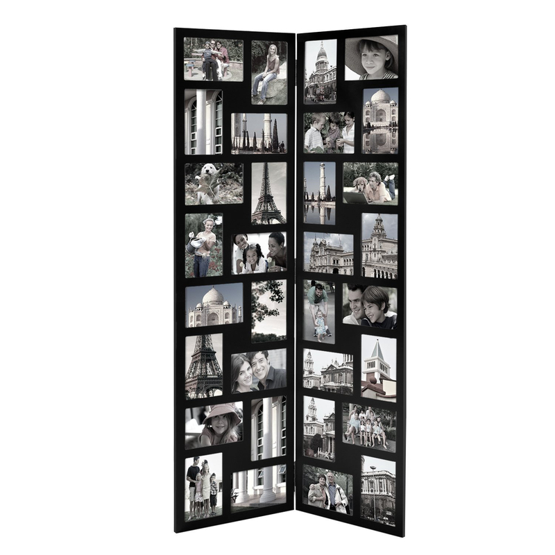 Nymphodora 32 Opening Wood Hinged Folding Screen-Style Photo Collage Picture Frame