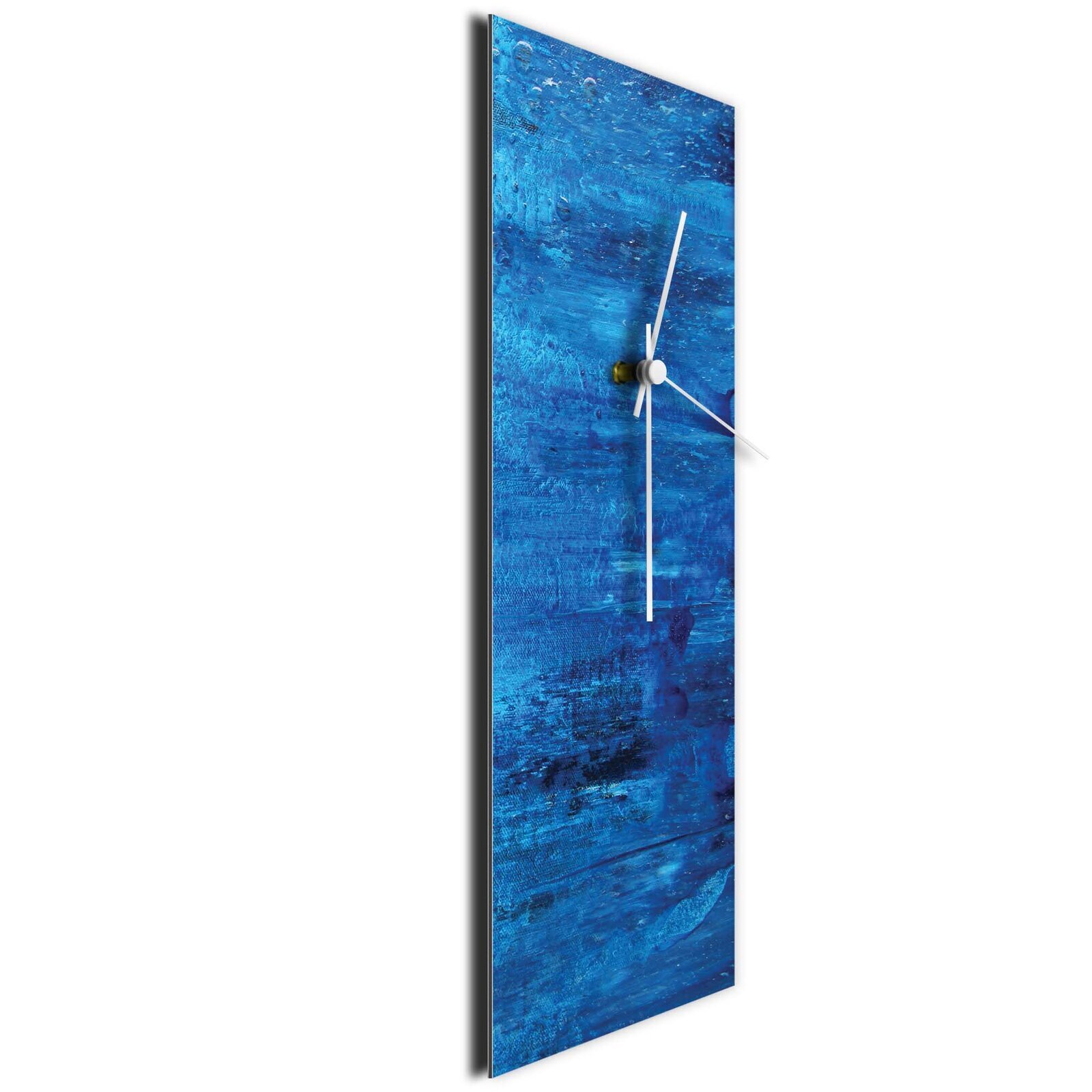 Ocean Blue Artistic Rectangular Wall Clock 