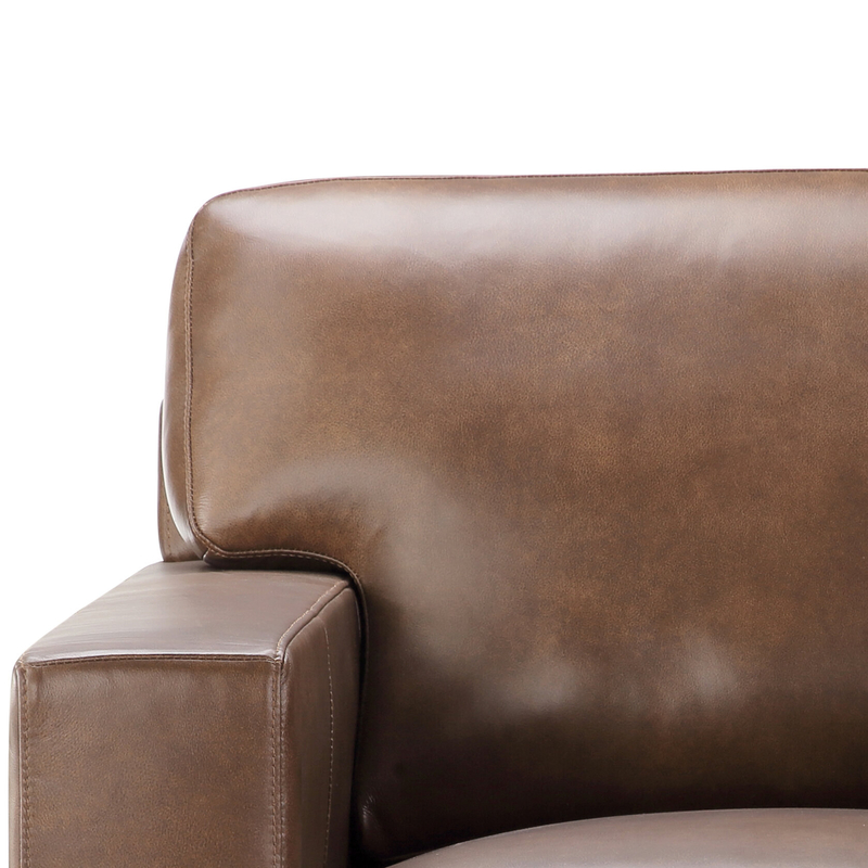 Oilton 37.25'' Wide Genuine Leather Top Grain Leather Armchair