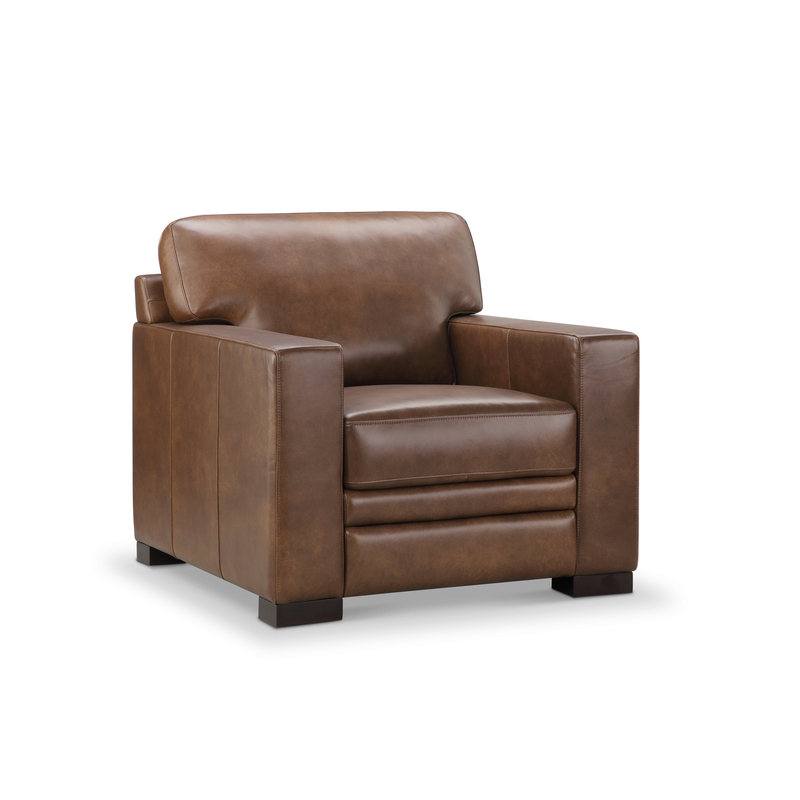 Oilton 37.25'' Wide Genuine Leather Top Grain Leather Armchair