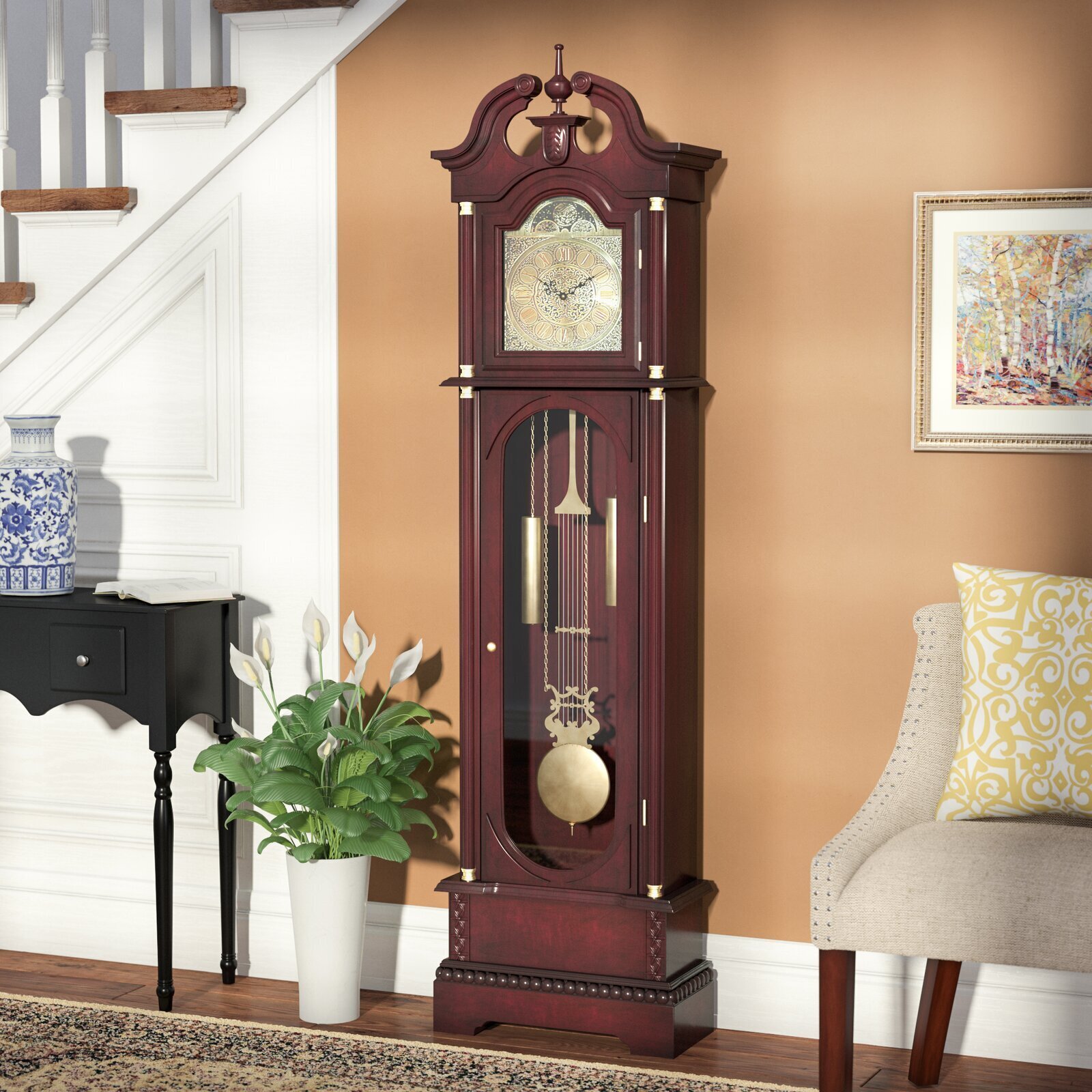 Old fashioned floor standing clock