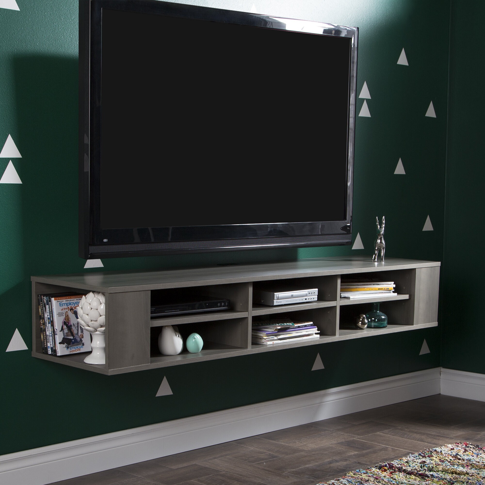 Open Shelving Wall Panel for Tv