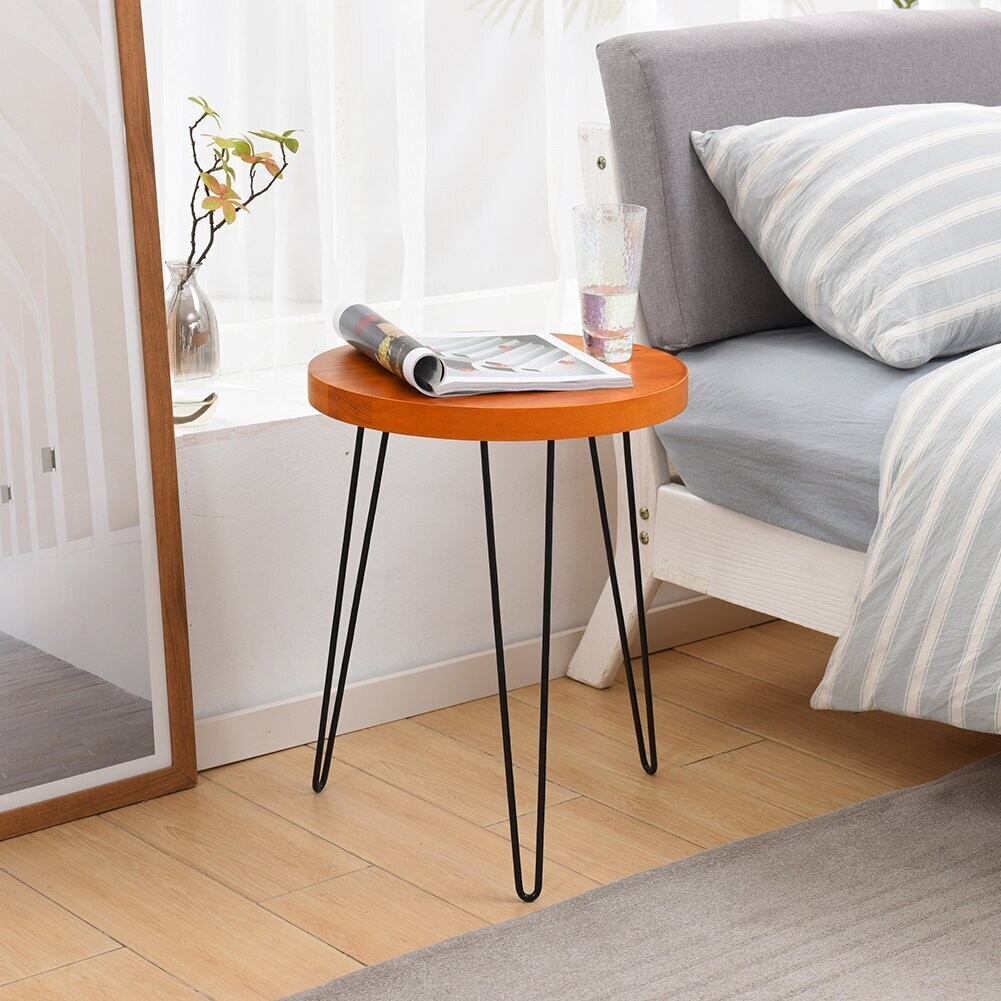 Orange Side Table for Small Spaces
