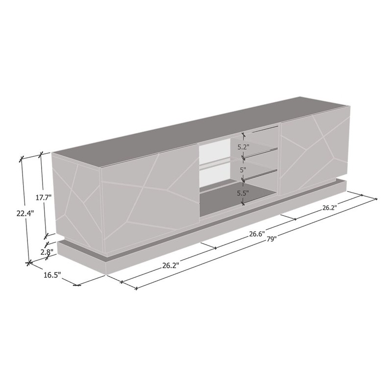 Orduna TV Stand for TVs up to 88"