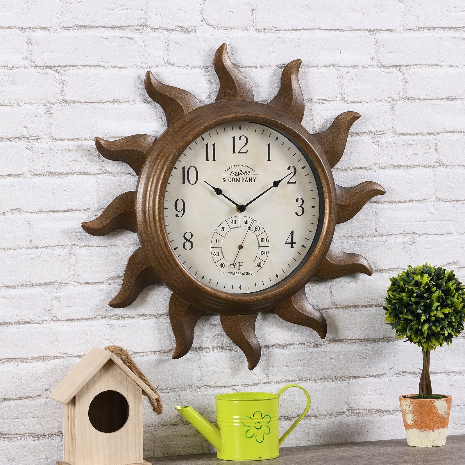 Several Sizes Available Watering Can Clock Acrylic Mirror 