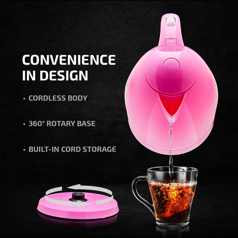 Ovente 1.7 qt. Plastic Electric Tea Kettle