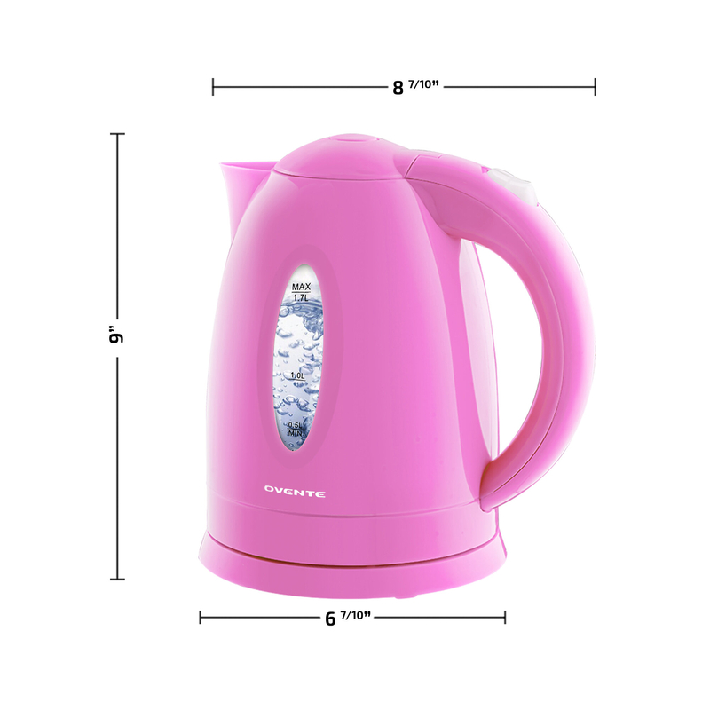 Ovente 1.7 qt. Plastic Electric Tea Kettle